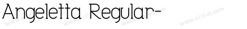 Angeletta Regular字体转换
